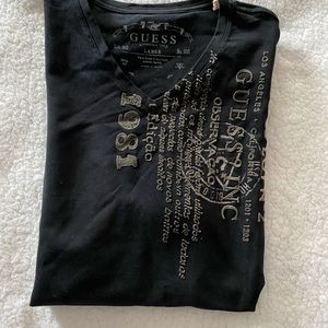 T shirt Guess men black size L